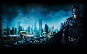 Gotham Cityscape With Batman Wallpaper