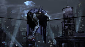 Gotham With The Dark Knight Wallpaper