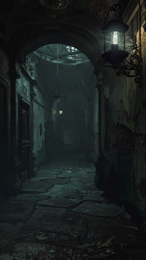 Gothic_ Alleyway_ Night_ Scene.jpg Wallpaper