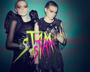 Gothic Allure - Jessica Stam Enchants In Black Wallpaper