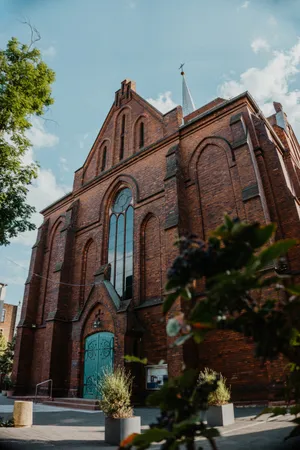 Gothic Brick Church Wallpaper