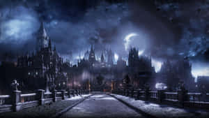 Gothic_ Castle_ Moonlit_ Night Wallpaper