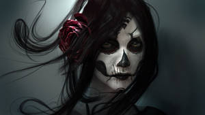 Gothic Face Make Up Wallpaper