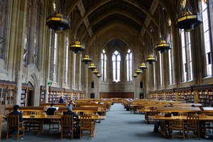Gothic Library Wallpaper
