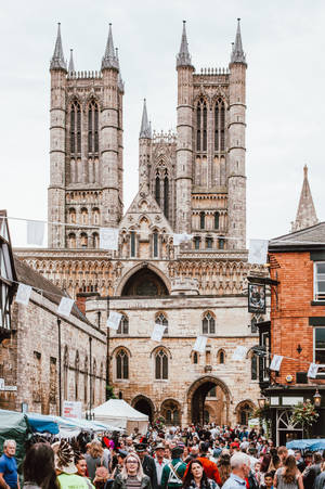 Gothic Lincoln Cathedral Wallpaper