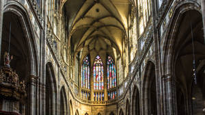 Gothic St. Vitus Interior Wallpaper