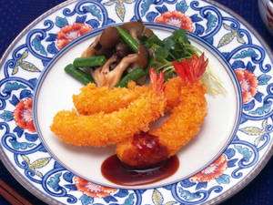 Gourmet Tempura With Mushrooms Wallpaper