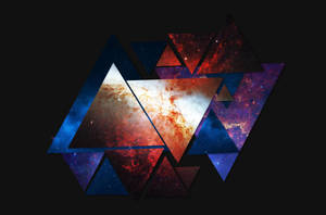 Gradient Abstract Triangles Wallpaper