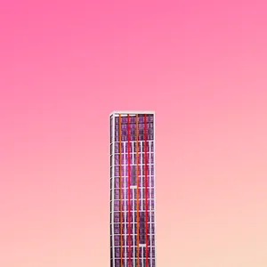 Gradient Pink Skyscraper Wallpaper