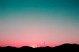 Gradient Sunset Sky Wallpaper