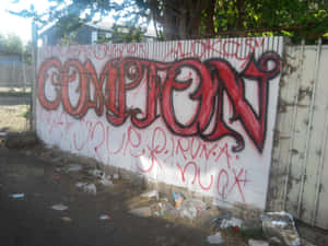 Graffiti Arton White Fence Wallpaper