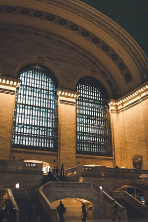 Grand Central Terminal Windows And Staircase Wallpaper