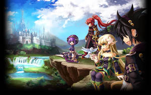 Grand Chase Characters Nature Trip Wallpaper
