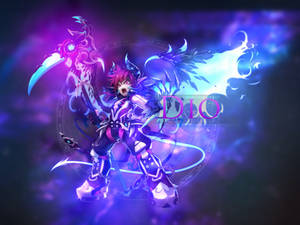 Grand Chase Dio Blue Light Wallpaper