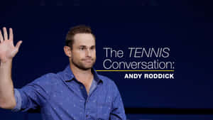 Grand Slam Champion, Andy Roddick, During An Interview Wallpaper