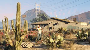 Grand Theft Auto V Trevor Desert Plants Wallpaper
