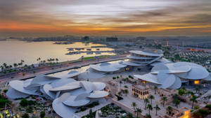 Grandeur View Of Qatar's Architecture Wallpaper