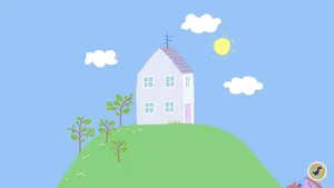 Grandpa Of Peppa Pig House Wallpaper