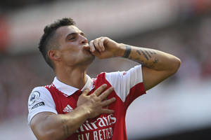 Granit Xhaka Flying Kiss Wallpaper