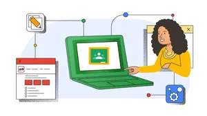 Graphic Design With Google Classroom Logo Wallpaper