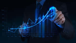 Graphs Centerpiece Of Investment Wallpaper