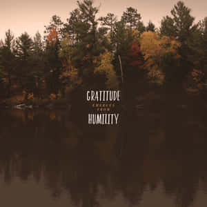 Gratitude Quote Lake Wallpaper