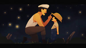 Grave Of The Fireflies Painting Wallpaper