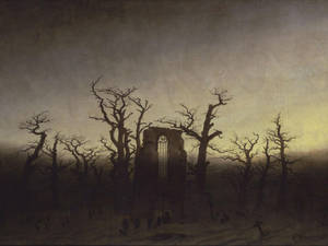 Graveyard Among Ruins Wallpaper