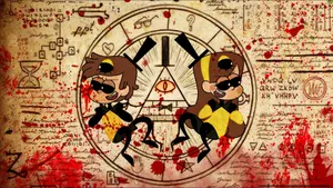 Gravity Falls Cipher Twins Wallpaper