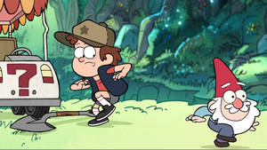 Gravity Falls Dipper And Gnome Jason Wallpaper