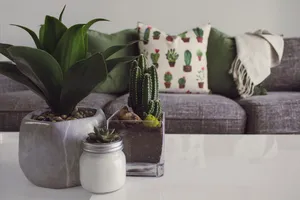 Gray Aesthetic Home Living Area Wallpaper
