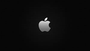 Gray Apple Logo Black Mac Wallpaper