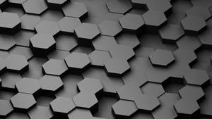 Gray Honeycomb Tiles Produce A Modern Design Wallpaper