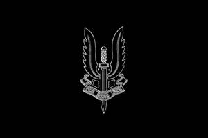 Gray Outline Of Balidan Badge Wallpaper