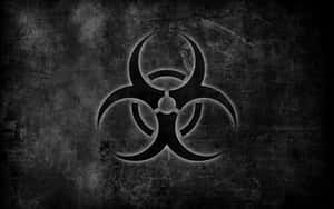 Gray Toxic Biohazard Symbol Wallpaper