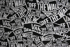 Gray Vans Off The Wall Stickers Pattern Wallpaper