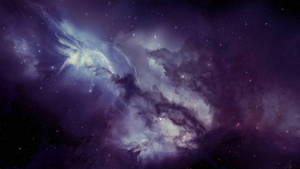 Grayish Galaxy Background Wallpaper