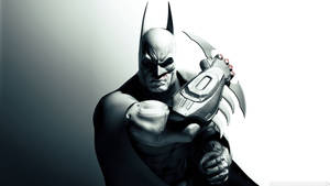 Grayscale Batman 4k Wallpaper