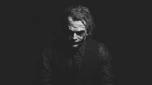Grayscale Heath Ledger Joker Wallpaper