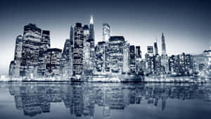 Grayscale New York City Laptop Wallpaper