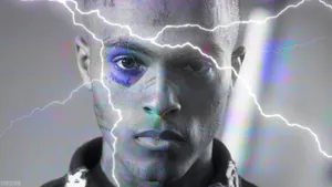 Grayscale Xxxtentacion Blue Eye Wallpaper