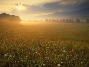 Great Smoky Mountains From A Distance Wallpaper