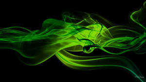 Green Abstract Smoke Hd Wallpaper