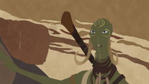 Green Alien Soldier In John Carter Art Wallpaper