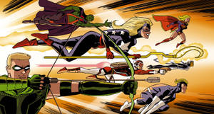 Green Arrow Justice League United Wallpaper