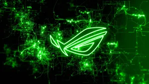 Green Asus Net Chain Wallpaper