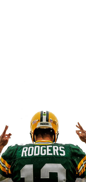 Green Bay Packers Rodgers Hand Sign Wallpaper
