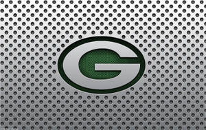 Green Bay Packers Silver Mesh Logo Wallpaper