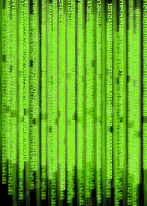 Green Binary Code Background Wallpaper