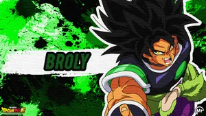 Green Broly Name Wallpaper
